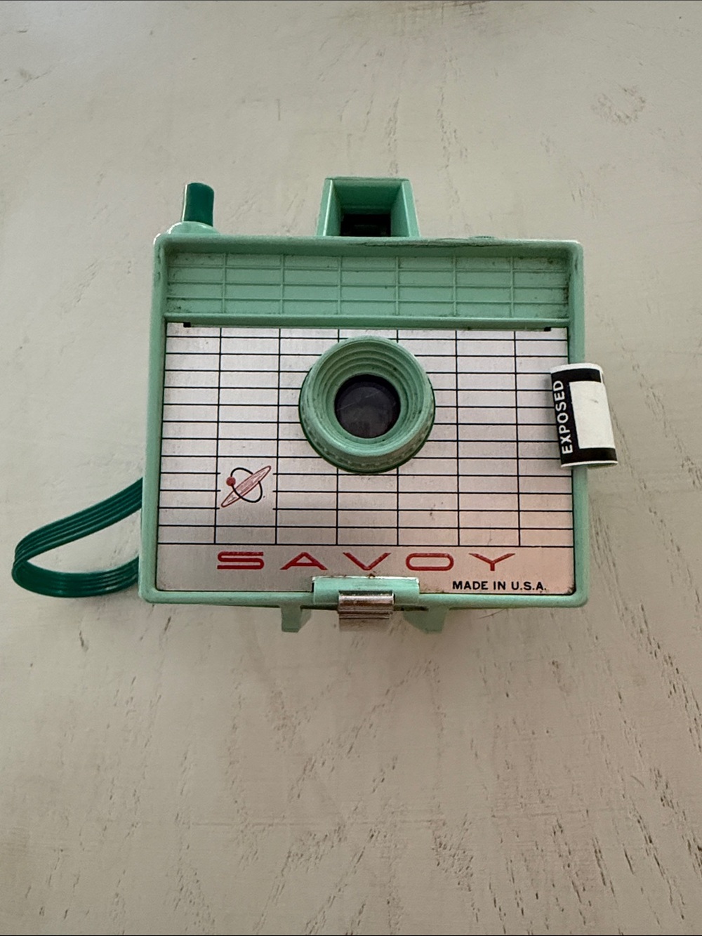 Savoy Imperial Box Camera Seafoam Green with Film 1960’s - untested